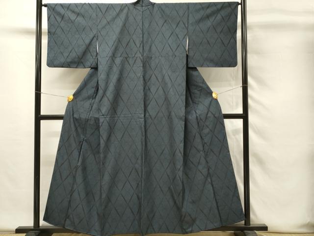 平和屋着物■本場大島紬 9マルキ 網目文 正絹 逸品 DABH4201qp