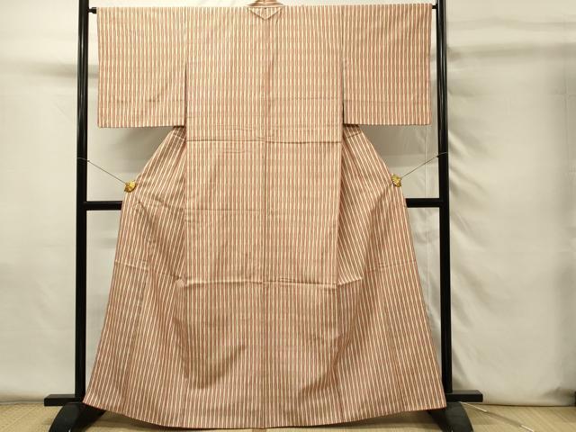 平和屋着物■上質な紬 変わり間道 正絹 逸品 DABH4234qp