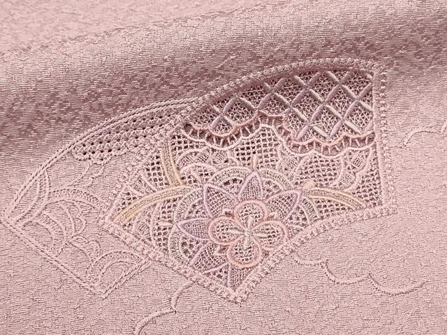 平和屋着物■中国三大刺繍 スワトウ刺繍 汕頭刺繍 総刺繍 訪問着 地紙花文 暈し染め 正絹 逸品 DABH4250qp