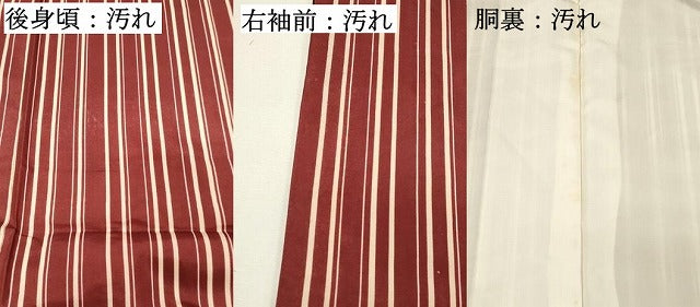 平和屋着物■本場染大島紬 間道 正絹 逸品 DABH4261qp