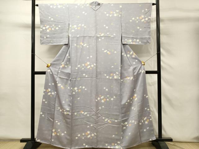 平和屋着物■上質な小紋 舞花文 金彩 正絹 逸品 DABH4264qp