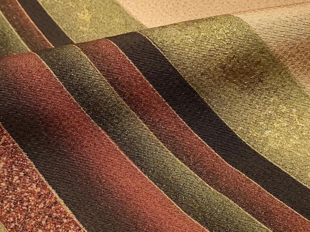平和屋着物■訪問着 幾何学文 暈し染め 金彩 正絹 逸品 DABH4280qp