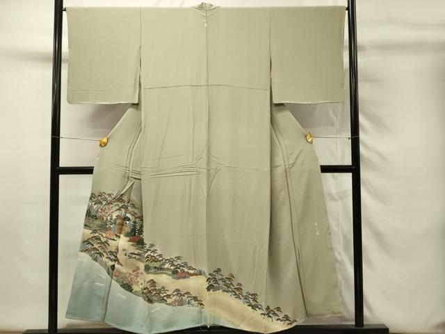 平和屋着物■豪華色留袖 駒刺繍 兼六園 暈し染め 金彩 正絹 逸品 DABH4288qp