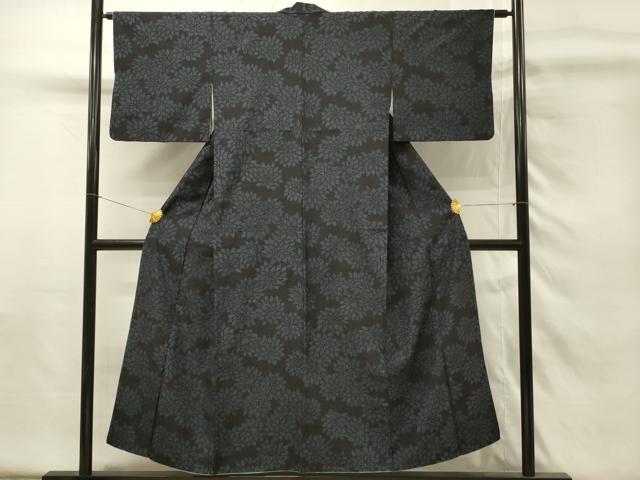 平和屋着物■結城紬 80亀甲 菊尽くし 正絹 逸品 DABH4296qp