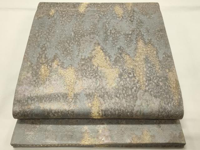 平和屋着物◎六通柄袋帯 霞文 金糸 引箔 正絹 逸品 DABH4302qp