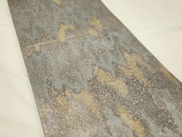 平和屋着物◎六通柄袋帯 霞文 金糸 引箔 正絹 逸品 DABH4302qp