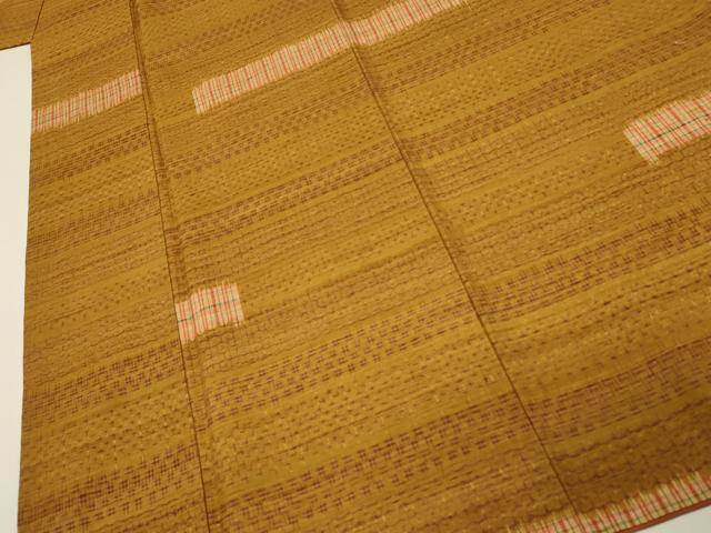 平和屋着物■上質な紬 横段抽象文 正絹 逸品 DABH4471qp