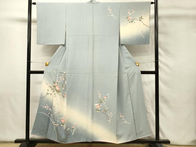 平和屋着物■訪問着 友禅 枝花文 暈し染め やまと誂製 正絹 逸品 DABH4474qp