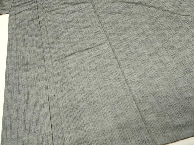平和屋着物■上質な紬 変わり市松文様 正絹 逸品 DABH4485qp