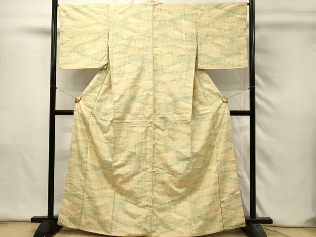 平和屋着物■上質な紬 雲取り文 やまと誂製 正絹 逸品 DABH4488qp