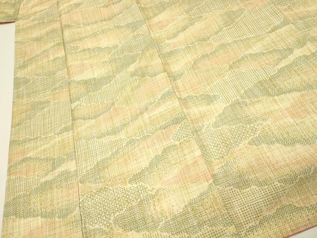 平和屋着物■上質な紬 雲取り文 やまと誂製 正絹 逸品 DABH4488qp
