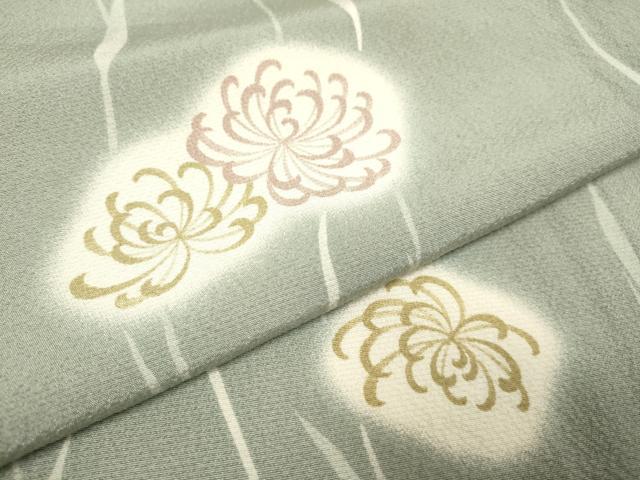 平和屋着物▽上質な小紋 単衣 乱菊 蛍暈し 正絹 逸品 DABH4571du