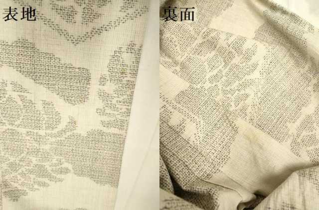 平和屋着物▽結城紬 単衣 100亀甲 亀甲花文 正絹 逸品 DABH4575du