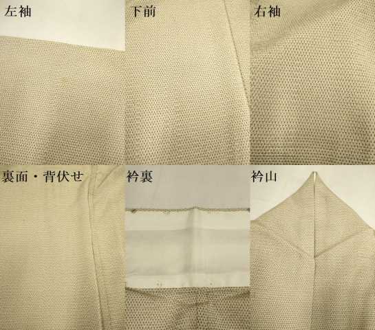 平和屋着物▽本塩沢 単衣 蚊絣 正絹 逸品 DABH4576du