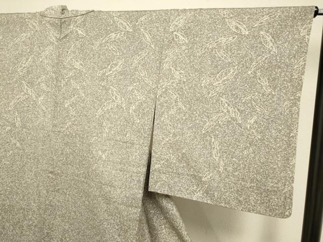 平和屋着物▽訪問着 単衣 たたき染め 舞葉文 正絹 逸品 DABH4593du