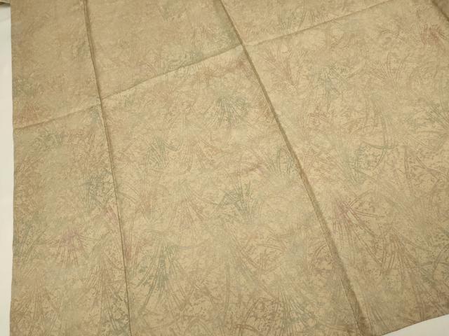 平和屋着物▽十一代目「慶長」 千田堅吉 小紋 単衣 草花文 証紙付き 正絹 逸品 DABH4629du