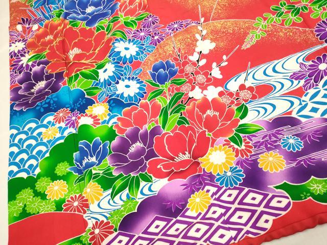 平和屋本店●お引きずり・お引き摺り・引き振袖 和装 結婚式 舞妓 芸妓 芸者 衣装 駒刺繍 流水吉祥花文 金彩 DABH4665du