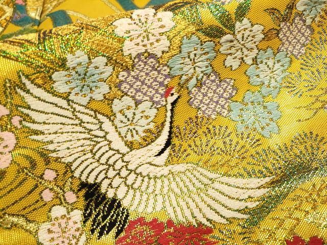 平和屋本店●色打掛 お引きずり 和装 婚礼 結婚式 花嫁 神社挙式 御所車飛鶴花文 逸品 DABH4673du