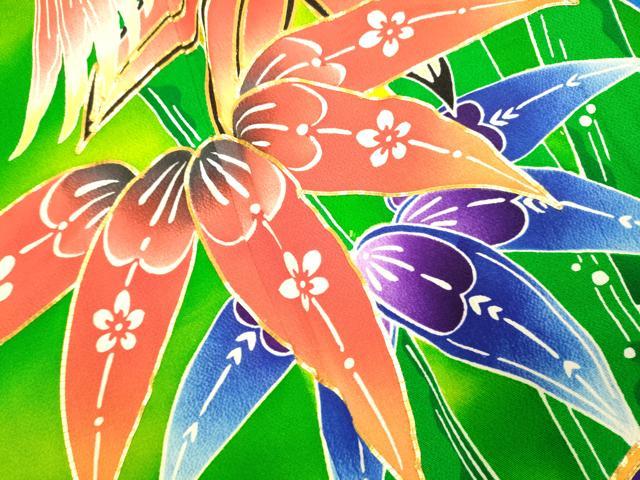 平和屋本店●お引きずり・お引き摺り・引き振袖 和装 結婚式 舞妓 芸妓 芸者 衣装 駒刺繍 型染 飛鶴笹梅文 暈し染め 逸品 DABH4675du