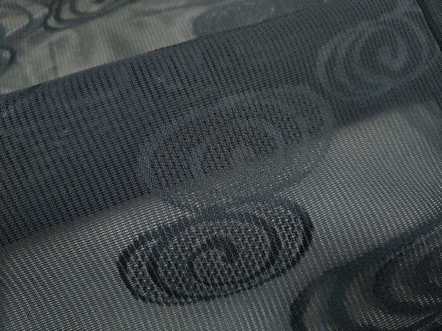 平和屋着物▽羽織 スリーシーズン 春夏秋 塵除け 流水文 濃い藍鉄色 正絹 逸品 DABH4698du