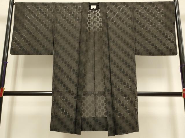 平和屋着物▽長羽織 スリーシーズン 春夏秋 塵除け 丸文 正絹 逸品 DABH4822du