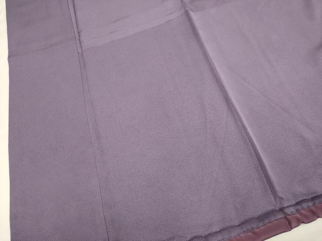 平和屋本店●お引きずり・お引き摺り 色無地 和装 舞台 舞妓 芸妓 芸者 衣装 鮫小紋地紋 葡萄鼠色 逸品 DABH4866du
