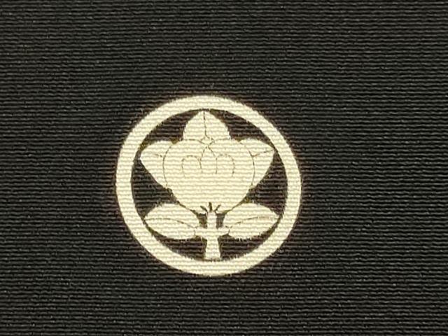 平和屋着物▼豪華黒留袖 総刺繍 結び紐吉祥花文 金糸 正絹 逸品 DABH4867du
