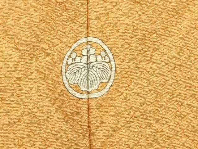 平和屋着物▼豪華色留袖 総刺繍 扇花文 土色 正絹 逸品 DABH4871du