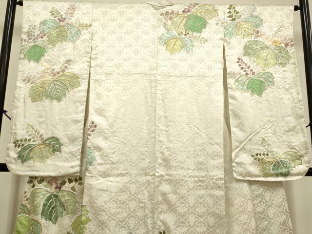平和屋着物▼小振袖 二尺袖 刺繍 絞り 桐 金銀糸 正絹 逸品 DABH4875du
