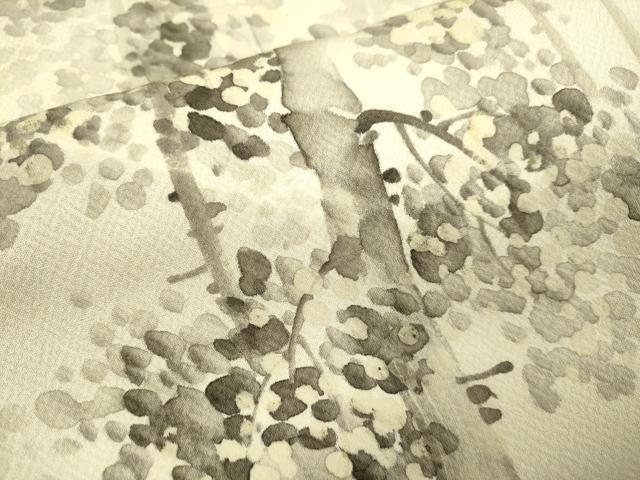 平和屋着物▼訪問着 手描き 樹林文 正絹 逸品 DABH4879du