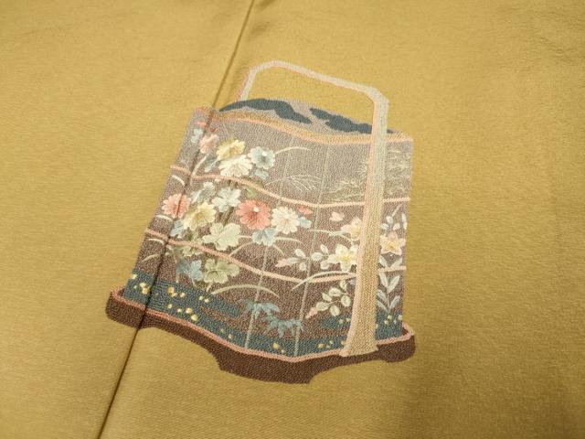 平和屋着物▼中国三大刺繍 相良刺繍 総刺繍 訪問着 器物花文 暈し染め 正絹 逸品 DABH4888du