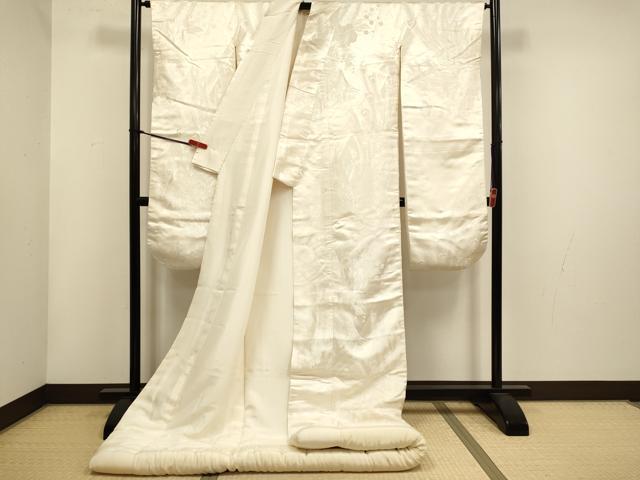 平和屋本店●白無垢 お引きずり 和装 婚礼 結婚式 花嫁 神社挙式 孔雀花文 逸品 DABH4910du