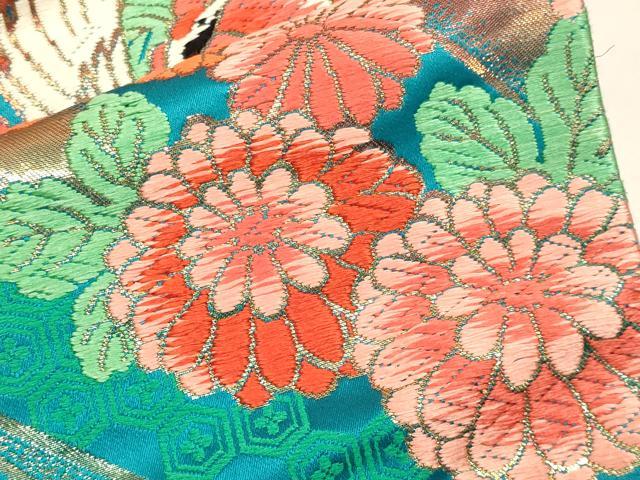 平和屋本店●色打掛 お引きずり 和装 婚礼 結婚式 花嫁 神社挙式 唐織 飛鶴花文 金糸 逸品 DABH4916du