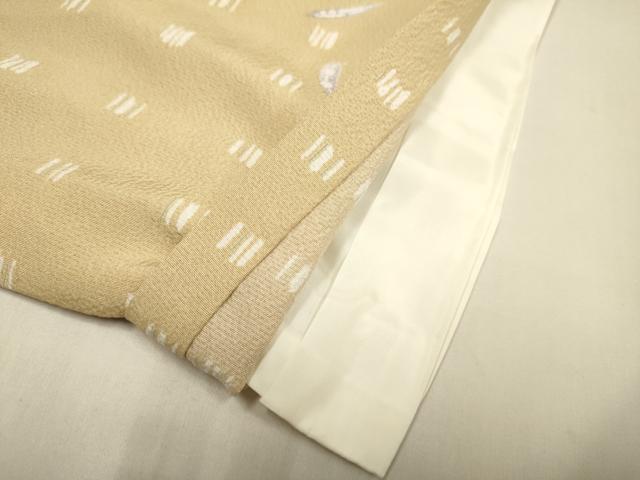 平和屋着物▽上質な小紋 単衣 舞羽文 正絹 逸品 DABH4950du