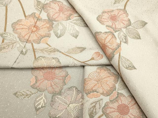 平和屋着物▽中国三大刺繍 相良刺繍 総刺繍 訪問着 単衣 辻が花 暈し染め ロング丈 正絹 逸品 DABH4965du