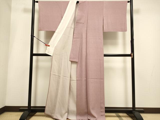 平和屋着物▽伝統工芸士 廣瀬雄望 江戸小紋 単衣 鮫小紋柄 正絹 逸品 DABH4968du