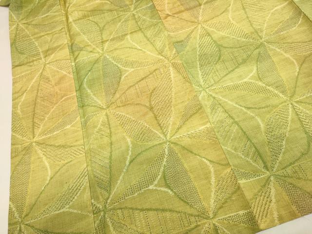 平和屋着物▽上質な紬 単衣 舞花文 正絹 逸品 DABH4969du