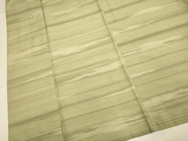 平和屋着物▽上質な紬 単衣 横段文 正絹 逸品 DABH4984du