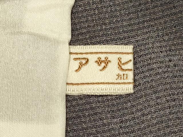 平和屋着物▽本塩沢 単衣 訪問着 舞葉文 正絹 逸品 DABH4991du