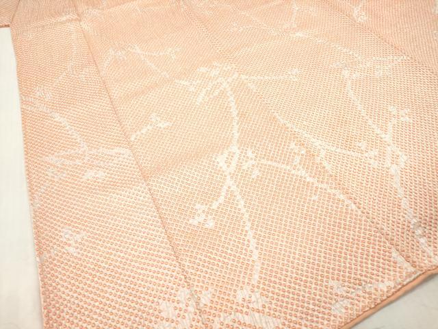 平和屋着物■上質な小紋 総絞り 樹枝文 正絹 逸品 DABH5025ea