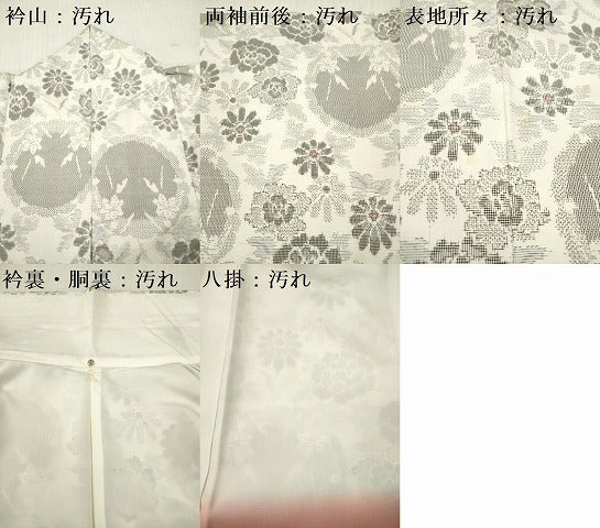 平和屋着物■本場村山大島紬 花丸文 正絹 逸品 DABH5028ea