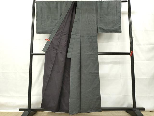 平和屋着物■男性 紬 80亀甲 総詰め 正絹 逸品 DABH5035ea