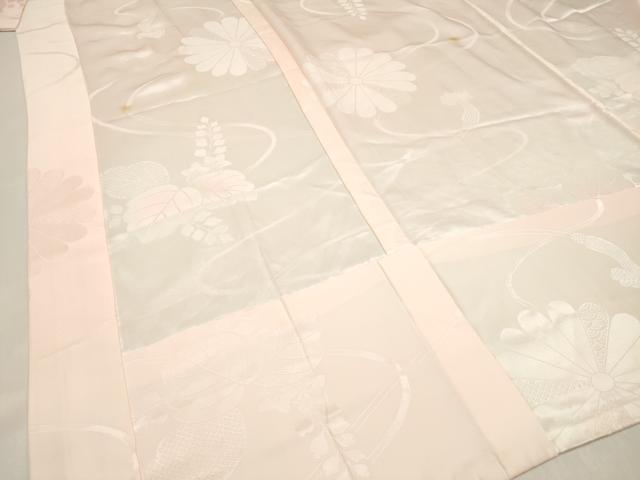 平和屋着物■振袖用長襦袢 無双仕立て 紐桐花地紋 暈し染め 正絹 逸品 DABH5055ea