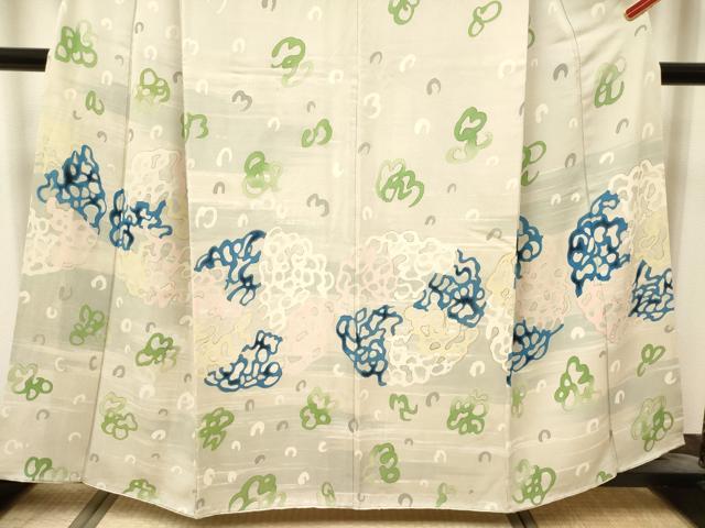 平和屋着物■訪問着 抽象花丸文 金彩 正絹 逸品 DABH5075ea