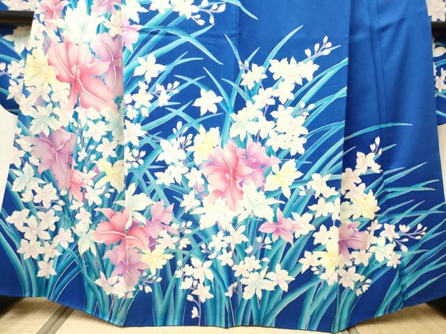 平和屋着物■豪華振袖 蘭尽くし 銀彩 正絹 逸品 DABH5117ea