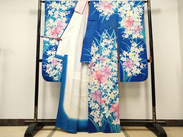 平和屋着物■豪華振袖 蘭尽くし 銀彩 正絹 逸品 DABH5117ea