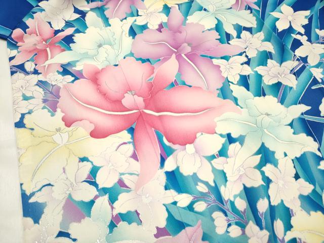 平和屋着物■豪華振袖 蘭尽くし 銀彩 正絹 逸品 DABH5117ea