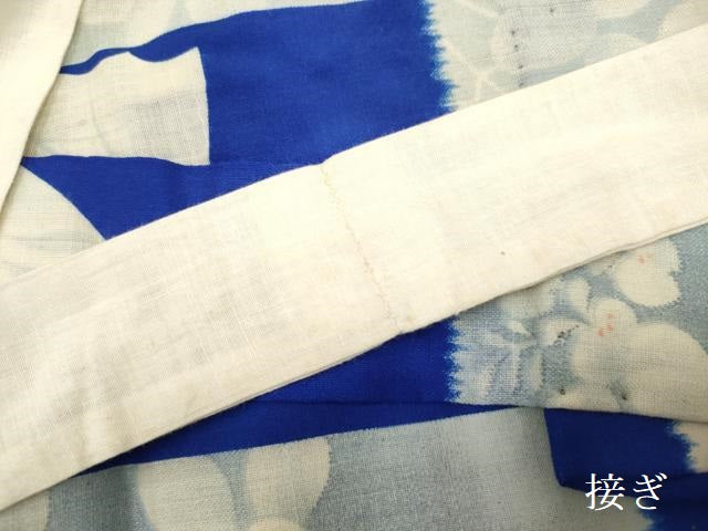 平和屋着物*夏物 小紋 女の子 子供 手描き 団扇 色紙 DABH5273ea