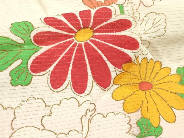 平和屋着物*夏物 お宮参り 女の子 祝着 産着 初着 のしめ 絽 朱雀牡丹菊文 金彩 逸品 DABH5307ea