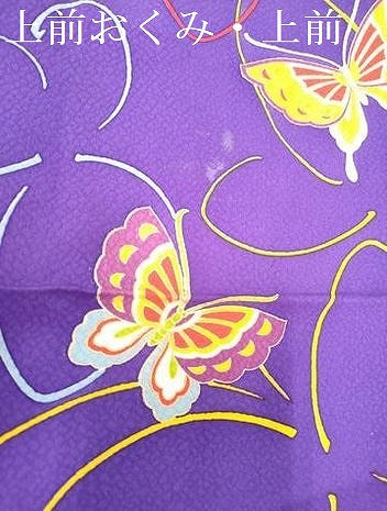平和屋着物∵女の子 十三参り 子供 舞蝶文 金彩 逸品 DABH5482ea